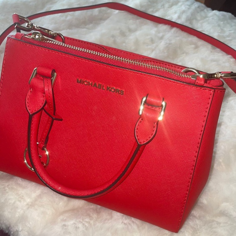 Red Michael Kors Handbag